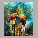 Hand-Painted Landscape Vertical Panoramic,Modern/Contemporary One Panel Canvas Oil Painting For Ho