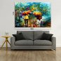 Hand-Painted Landscape Vertical Panoramic,Modern/Contemporary One Panel Canvas Oil Painting For Ho