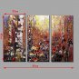 Abstract Scenery Picture Canvas Handpainted Oil Painting 3 Piece/set Wall Art With Stretched Frame