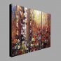 Abstract Scenery Picture Canvas Handpainted Oil Painting 3 Piece/set Wall Art With Stretched Frame