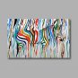 Stretched (Ready to hang) Hand-Painted Oil Painting 90cmx60cm Canvas Wall Art Modern Pop Art Zebra