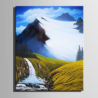 Mini Size E-HOME Oil painting Modern The Beauty Of The Valley Pure Hand Draw Frameless Decorative