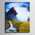 Mini Size E-HOME Oil painting Modern The Beauty Of The Valley Pure Hand Draw Frameless Decorative