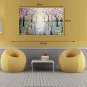 Hand-Painted Abstract Landscape Modern Flower Tree Oil Painting On Canvas One Panel