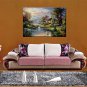 Oil Paintings Modern Landscape Style Canvas Material With Wooden Stretcher Ready To Hang Size60*90