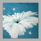IARTS Hand Painted Modern Abstract Red Full Circle Floral Oil Painting On Canvas with Stretched Fr
