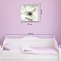IARTS Hand Painted Modern Abstract Silver White Big Flower Floral Oil Painting On Canvas with Stre