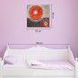 IARTS Hand Painted Modern Abstract Red Full Circle Floral Oil Painting On Canvas with Stretched Fr