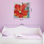 IARTS Hand Painted Modern Abstract Red & Mlticolored Floweres Oil Painting On Canvas with Stretche