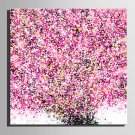 Mini Size E-HOME Oil painting Modern Blooming Flowers Pure Hand Draw Frameless Decorative Painting