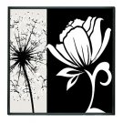 Floral White Flower Art  Framed Oil Painting