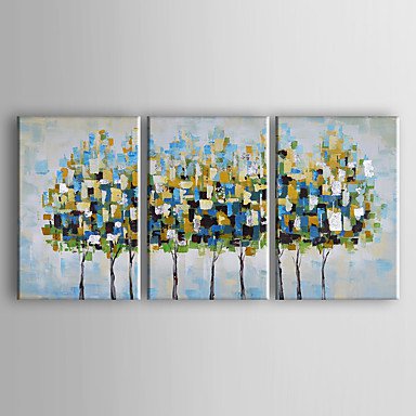 Hand-Painted Modern Abstract Trees Oil Painting On Canvas Wall Art For Home Decoration Ready To Ha