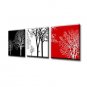 Ready to Hang Hand-Painted Oil Painting on Canvas Wall Art Contempory Abstract Flowers Black White