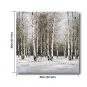 Ready to Hang Stretched Hand-Painted Oil Painting Canvas Wall Art Silver Birch Forest Trees Snow M
