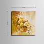 Mini Size E-HOME Oil painting Modern Chrysanthemum In A Basket Of Flowers Pure Hand Draw Frameless