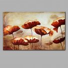 Hand-Painted Abstract Flowers Oil painting Ready To Hang Modern One Panels Canvas Oil Painting For