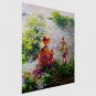 Hand-Painted Abstract Modern,One Panel Canvas Oil Painting