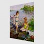 Hand-Painted Abstract Modern,One Panel Canvas Oil Painting