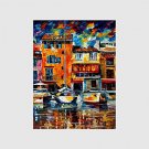 Hand-Painted Modern Street Scape PaintingsOne Panel Canvas Oil Painting