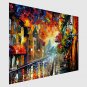 Hand-Painted Modern Street Scape Paintings One Panel Canvas Oil Painting
