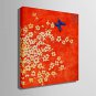 Mini Size E-HOME Oil painting Modern Butterfly Play The Flowers Pure Hand Draw Frameless Decorativ
