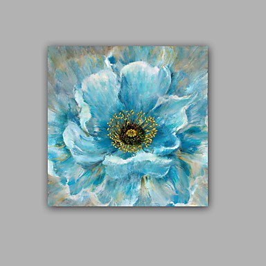 Hand-Painted Abstract / Floral/Botanical 100% Hang-Painted Oil Painting,Modern / Classic One Panel