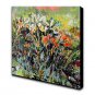 Modern Hand-Painted Abstract Flowers One Panel Canvas Oil Painting For Home Decoration