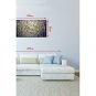 Hand-Painted Knife Golden Flower Oil Painting Home Wall Art With Stretcher Frame Ready To Hang