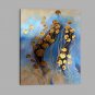 IARTS Hand Painted Modern Abstract Golden Duckweed in River with Stretched Frame Handmade Oil Pain