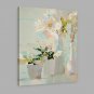 IARTS Hand Painted Modern Abstract Pure & Elegant White Pretty Flower on Canvas Stretched Frame Ha