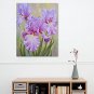 IARTS Hand Painted Modern Abstract Pure & Elegant White Pretty Flower on Canvas Stretched Frame Ha