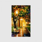 Hand-Painted Modern Street Scape PaintingsOne Panel Canvas Oil Painting