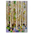 Hand Painted Oil Painting Botanical Birch in Dream with Stretched Frame
