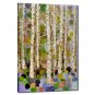 Hand Painted Oil Painting Botanical Birch in Dream with Stretched Frame