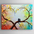 Oil Painting Modern  Impression Red Flower Painting Hand Painted Canvas with Stretched Framed Read