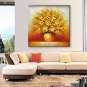 Oil Painting Modern Flower by Knife Painting Hand Painted Canvas with Stretched Framed Ready to H