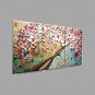 Hand Painted Oil Painting Modern Knife Flower 3 Piece/set Wall Art with Stretched Framed Ready to
