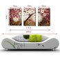 Hand Painted Oil Painting Modern Knife Tree Flower 3 Piece/set Wall Art with Stretched Framed Read