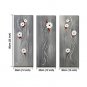 Ready to Hang Stretched Framed Hand-painted Oil Painting Three Panels Canvas Wall Art Grey White F