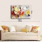 Hand-Painted Botanical Flowers Art Retro Classic & Timeless One Panel Canvas Oil Painting For Home