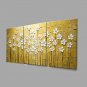 Hand Painted Modern Abstract Art Flower Oil Paintings On Canvas With Stretched Frame Ready To Hang