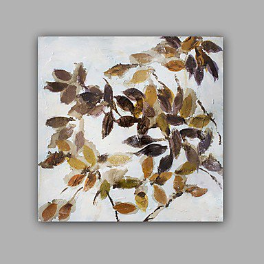 Hand-Painted Abstract / Floral/Botanical 100% Hang-Painted Oil Painting,Modern / Classic One Panel