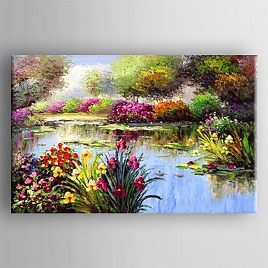 Hand-Painted Abstract One Panel Canvas Oil Painting For Home Decoration