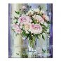 Hand-Painted Floral/Botanical Vertical Panoramic,Flower Modern/Contemporary One Panel Canvas Oil P