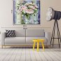 Hand-Painted Floral/Botanical Vertical Panoramic,Flower Modern/Contemporary One Panel Canvas Oil P