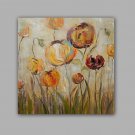 Hand-Painted Abstract / Floral/Botanical 100% Hang-Painted Oil Painting,Modern / Classic One Panel