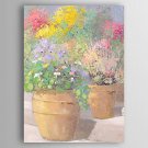 Abstract  Flower with Vase Oil Painting Hand Painted Canvas Painting with Stretched Framed Ready t