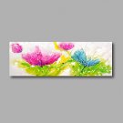 Stretched (Ready to hang) Hand-Painted Oil Painting Canvas Wall Art Modern Abstract Purple Blue Ro