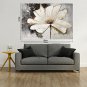 Hand-Painted Floral/Botanical Horizontal Panoramic,Artistic Outdoor One Panel Canvas Oil Painting