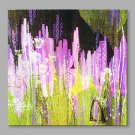 IARTS Abstract Purple Landscape on Canvas Print Art for Modern Wall Decoration